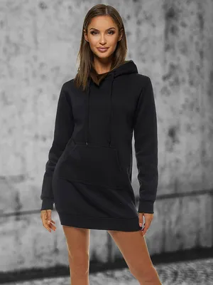Produktbild von Ozonee Langes Sweatshirt für Damen Erennus schwarz S