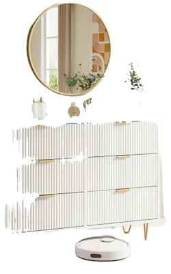Produktbild von Aufbewahrungsschrank, Minimalistisches Modernes Design, Reichlich Stauraum, 6 Schubladen
