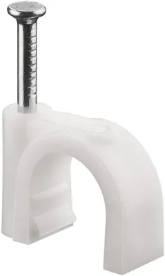 Produktbild von Goobay Kabelschelle, Weiß, max. Kabeldurchmesser: 10,0 mm, 100 Stk. im Plastikbeutel