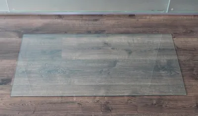 Produktbild von Rechteck 90x50cm - Kamin-Vorlegeplatte Funkenschutzplatte Kaminbodenplatte Glasplatte