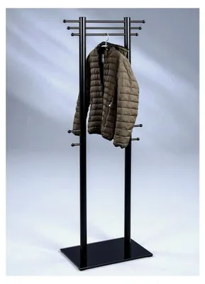 Produktbild von Kleiderständer Madrid in Schwarz, B/H/T = 67x189x40 cm