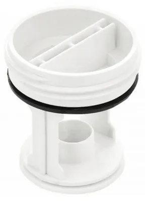 Waschmaschinen-Pumpenfilter Kit mit Dichtung, Weiß