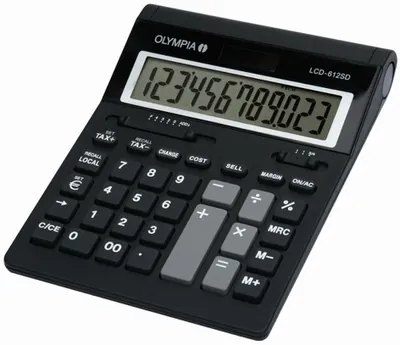 Obrázek produktu pro Stolní kalkulačka OLYMPIA LCD-612SD 12místný LCD displej černá