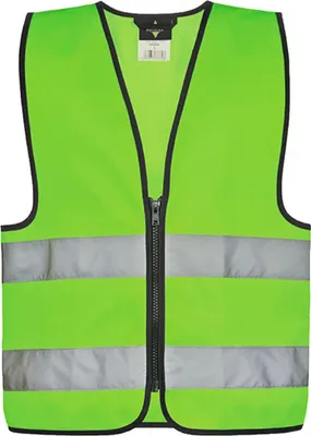 Obrázek produktu pro Korntex Kids´ Hi-Vis bezpečnostní vesta s předním zipem Aalborg