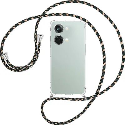 Produktbild von Handykette Backcover-Schutzhülle mit Band (Metall silberfarben) für OnePlus Nord 3 (CPH2491) - camouflage
