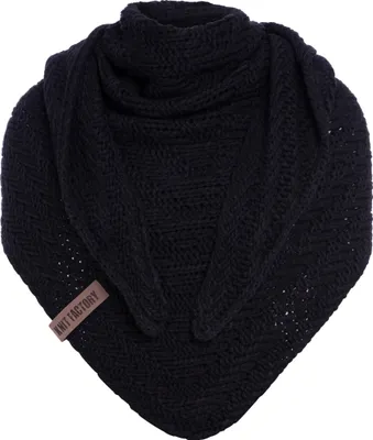 Produktbild von Knit Factory Sally Dreiecksschal - Navy - 220x85 cm