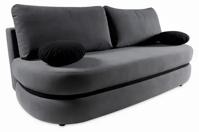Produktbild von Bequemes Wohnzimmer-Sofa VIBER Grau mit Schlaffunktion und Bettkasten