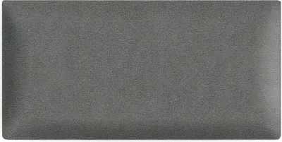 Obrázok produktu pre Nástenné panely 3D 15 x 30 cm čalúnené - na veľmi jednoduchú montáž, z velúrovej tkaniny, s mäkkou výplňou, farba sivá