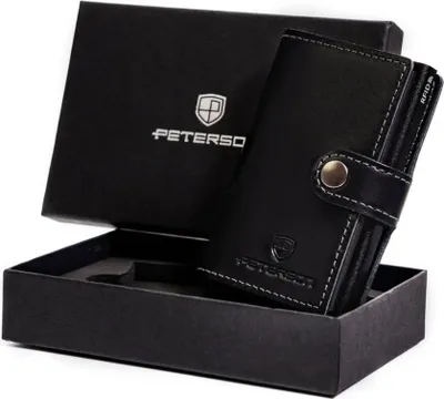 Image de Portefeuille homme en cuir avec fermoir - Peterson