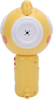 Immagine prodotto di Cambiavoce, cambiavoce per bambini e bambine, megafono elettrico, megafono con 3 effetti diversi, divertente giocattolo da esterno, giallo