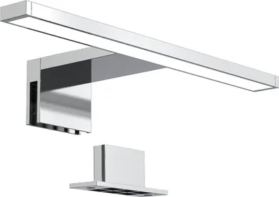 Produktbild von Spiegelleuchte - 5W, 550lm, LED, 2 in 1 Montage, 30cm, neutralweiß, chrom