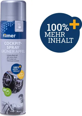 Produktbild von FILMER Cockpitspray, 60043, Grüner Apfel, 600 ml