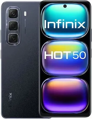 Zdjęcie produktu dla Infinix HOT 50, 17,2 cm (6.78"), 8 GB, 128 GB, 50 MP, Android 14, Czarny