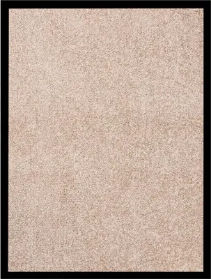 Produktbild von Schmutzfangmatte Beige 60x80 cm mit Veloursoberfläche und rutschfester Unterseite