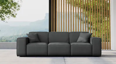 Produktbild von Gartensofa Loungesofa Sofa 3-Sitzer SUMMER wetterfester Stoff NXL Anthrazit