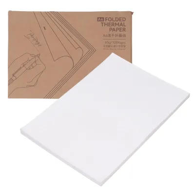 Immagine prodotto di 100 fogli di carta termica A4 per stampanti, piegati, impermeabili, resistenti all'olio e ai graffi, per la stampa di domande false