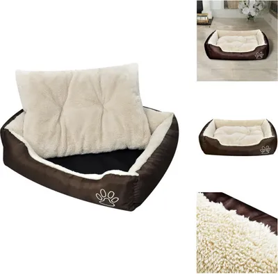 Produktbild von vidaXL Hundebett Braun und Beige XXL -  Hundebetten