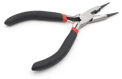 Produktbild von Vintageparts Rundzange Schmuckherstellung Stahl 130 mm, 1 Stück