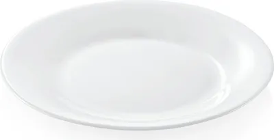 Produktbild von 48x Teller flach Uni Ø 20 cm, weiß Opalglas