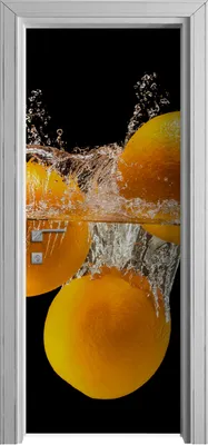 Produktbild von Tür Selbstklebende 80x210 cm Türfolie Türtapete Klebefolie - Spritz Farbige Früchte