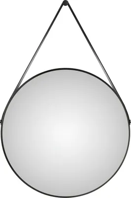 Obrázek produktu pro Zrcadlo Light Silver Barbier, průměr: 80 cm, černá, světelný zdroj