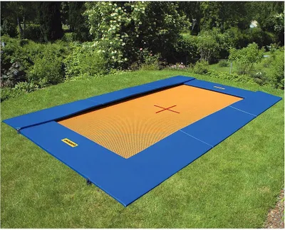 Produktbild von Eurotramp Bodentrampolin, 300x200 cm, Adventure, Blau