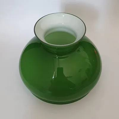 Produktbild von Ersatzglas Petroleumglas Petroleumlampen-Glas Vesta und Rochester Ersatzglas traditionel klassisch Petroglas Glasschirm für Petroleumleuchten Windlicht (klein, Grün)