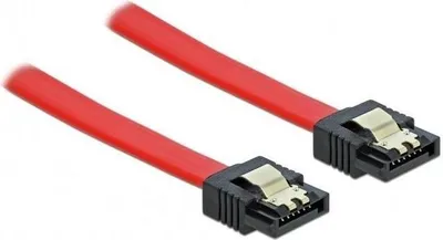 Image de Delock Câble SATA 6 Gb/s 10 cm rot