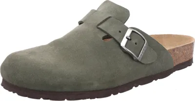 Produktbild von Rohde Herren Pantoffel Hausschuh Clog Leder Grado 6694, Größe:41 EU, Farbe:Grün