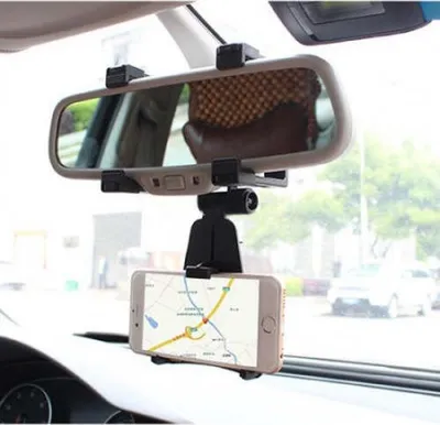 Produktbild von SYSTEM-S KFZ Auto Rückspiegel Halterung Halter Haltearm für GPS Handy Smartphone und andere Geräte