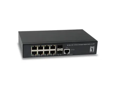 Image de LevelOne GEL-1061, administrable, L2, Gigabit Ethernet (10/100/1000), montage en rack