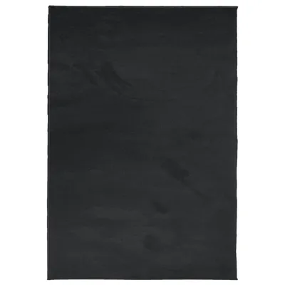 Produktbild von vidaXL Teppich OVIEDO Kurzflor Schwarz 140x200 cm