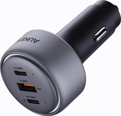 Immagine prodotto di AUKEY Caricabatteria da auto 100W 2x USB-C 1x USB-A per presa accendisigari (18294862586)