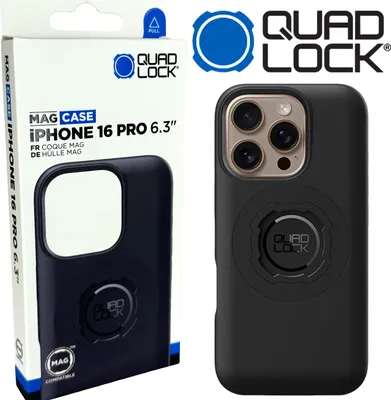 Produktbild von QUAD LOCK MAG Case Handy Schutz Hülle Halter passend für iPhone 16 Pro
