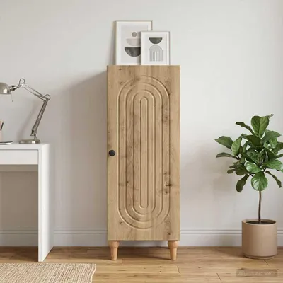 Zdjęcie produktu dla Maison Exclusive – kredens z drewna dębowego Artisan 33 x 34,5 x 90 cm z materiałów drewnopochodnych