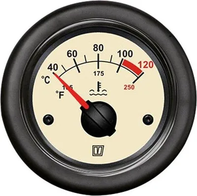 Obrázok produktu pre VETUS TEMPN béžový teplomer 12/24 V, Ø 52 mm