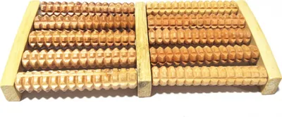 Obrázek produktu pro Dřevěná masážní podložka na nohy Akupresura
