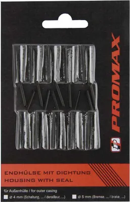 Produktbild von Promax Kabelendhülse 10 Einheiten Schwarz  Schwarz One Size