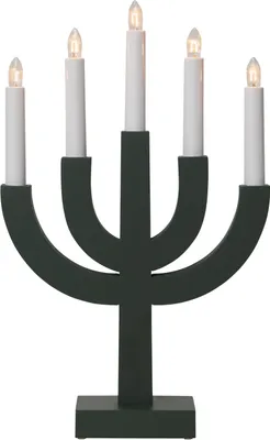 Produktbild von Star Trading 219-64, Leichte Dekorationsfigur, Grün, IP20, Weiß, 5 Glühbirne(n), E10