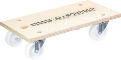 Produktbild von WAGNER Transporthilfe Multiplex BIRKE 24 mm - 59 x 30 x 14,5 cm, Rollen Ø 100 mm, Tragkraft 500 kg - 20112701