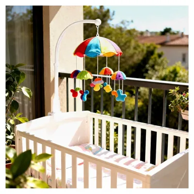 Produktbild von Mobile Halterung für Babybett und Wickeltisch