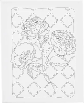 Image de Creativ Company CC Schildercanvas met print Rozen 24x30 cm