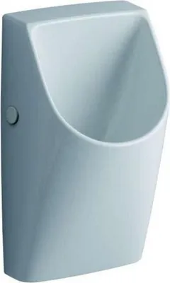 Produktbild von GEBERIT Urinal Renova Plan weiß wasserlos mit KeraTect® Spezialglasur 235170600
