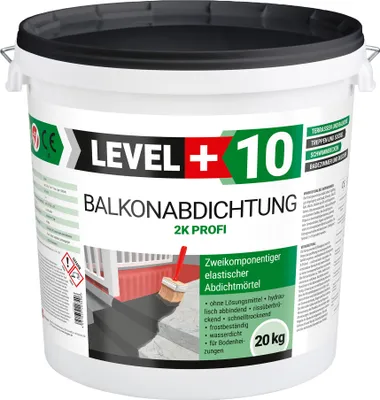 Produktbild von Balkonabdichtung 2K, 20 kg, Terrasse, Balkone, Keller, Dusche, Bad, Schwimmbäd, Dichtschlämme, Abdichtung RM10