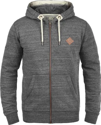 Produktbild von Solid SDCraig Herren Sweatjacke Kapuzenjacke Hoodie mit Kapuze Kordelzug Reißverschluss Kängurutasche Baumwollmischung Regular fit