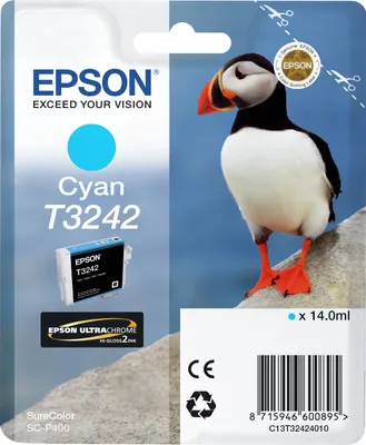 Obrázek produktu pro Epson SureColor T3242 Cyan, Azurová, 14 ml, 1 kusů, 980 str.