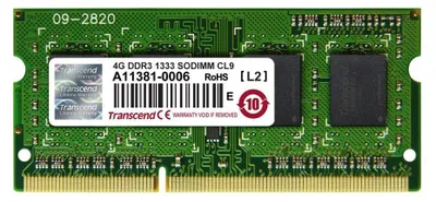 Produktbild von Transcend JM2666HSH-4G, 4 GB, 1 x 4 GB, DDR4, 2666 MHz, 260-pin SO-DIMM