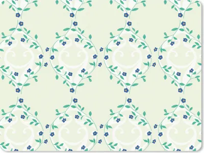 Produktbild von MuchoWow® Mauspad Mousepad Grün - Blau - Blume - Design 40x30 cm - Mousepads - Maus Mat - Pad - Mausunterlage - Anti Rutsch