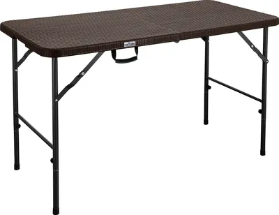 Produktbild von HATTORO Campingtisch Klapptisch Buffettisch Gartentisch Koffer 120 cm Braun
