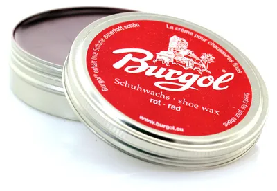 Produktbild von Burgol Schuhwachs - Shoe Wax - Schuhcreme 100ml Rot
